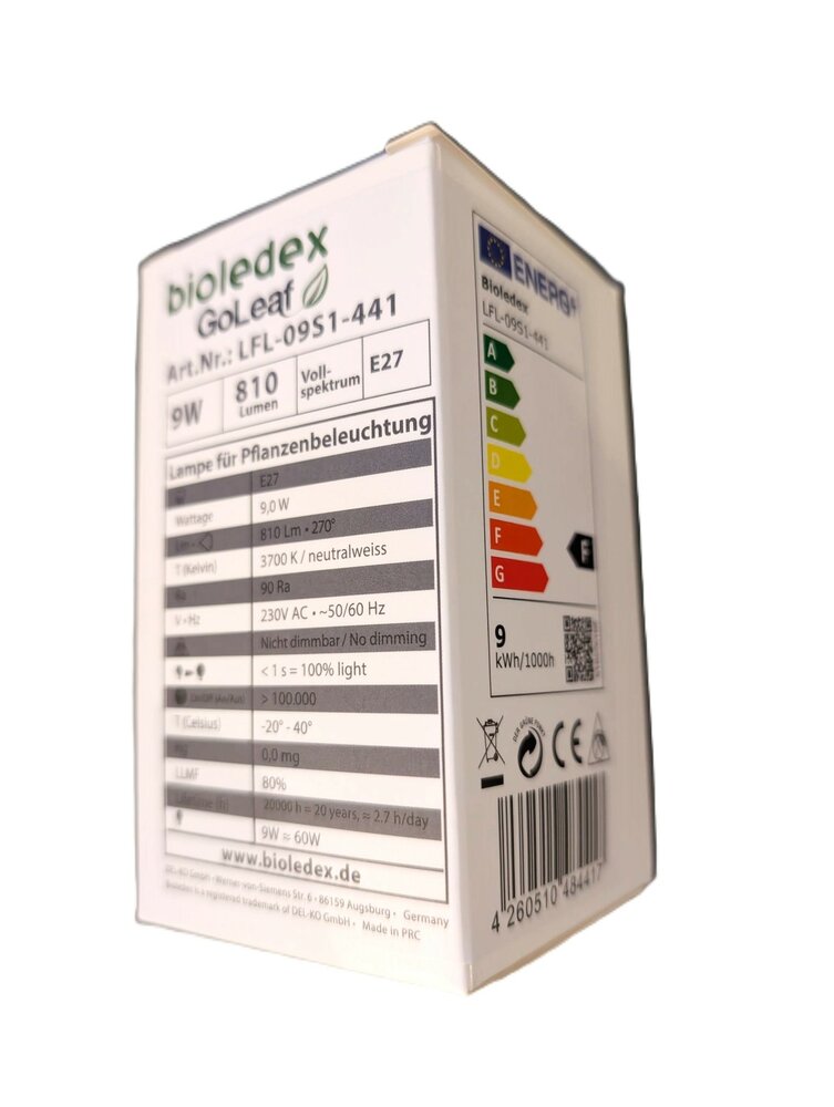 Grow Light Bioledex GoLeaf 9W