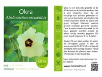 Okra (Abelmoschus esculentus)